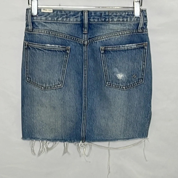 Lovers + Friends Elijah Denim Mini Skirt in Baxter Wash - Size 24 - Picture 3 of 9